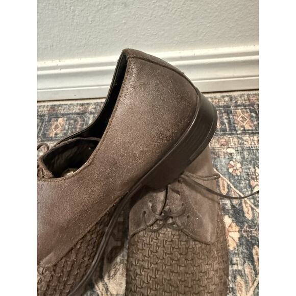 Dolce & Gabbana Brown Leather Suede Derby Formal Shoes SZ 10 Or Euro 43 - Picture 3 of 9